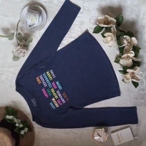 Simply Styled | Blue | Long Sleeve Girl's T-Shirt | Size L/G | Youth 14 | Blouse
